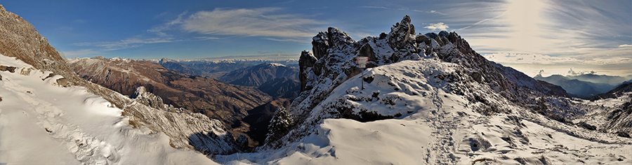 Al Passo 'La Forca' (1848 m) tra Cima Croce e Cima Alben 